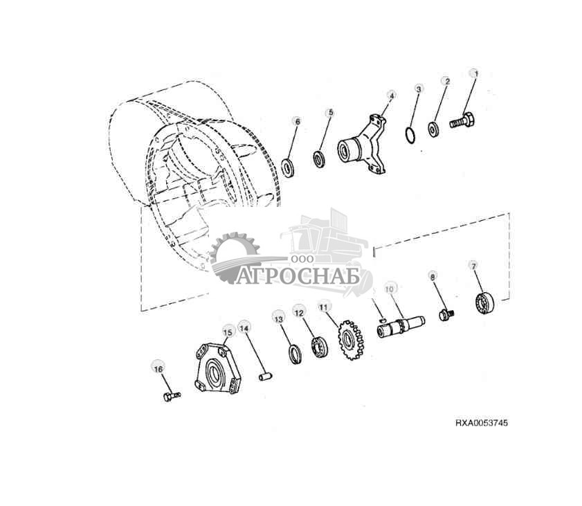 Transmission Input Shaft (12-Speed Syncro24-Speed PowrSync™) 